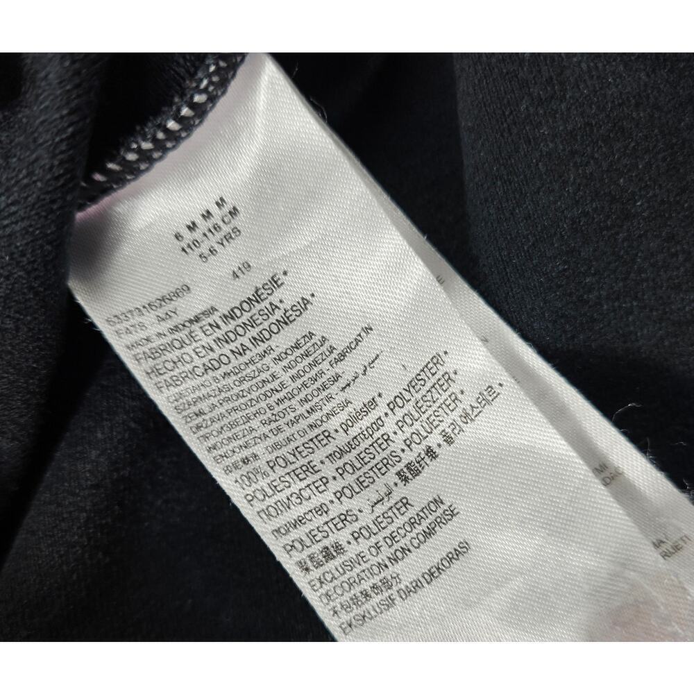 Girls size 6 medium Nike full zip sweater black pink EUC jacket fleece lined - Picture 4 of 7